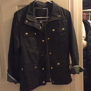 J. Crew hunter green military jacket